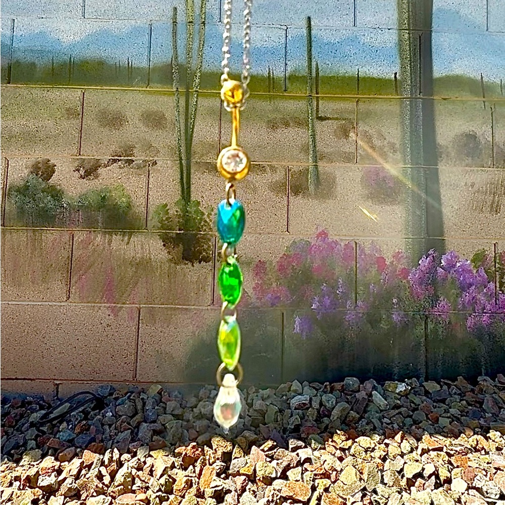 Seedsoflifecrystals Gaia Green Belly Button Ring